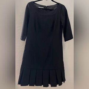 Pendleton Vintage 100% Virgin Wool Drop Waist Pleated Dress Petite 10